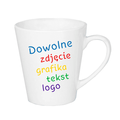 Kubek latte z dowolnym nadrukiem 350 ml