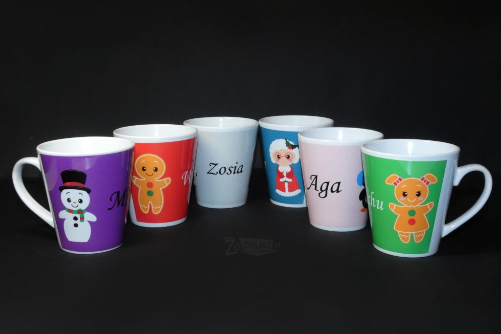 kolorowe kubki latte