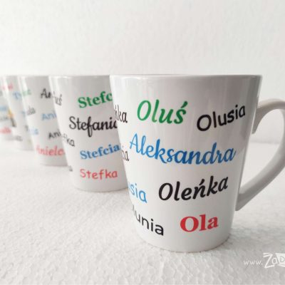 kubek latte z imieniem