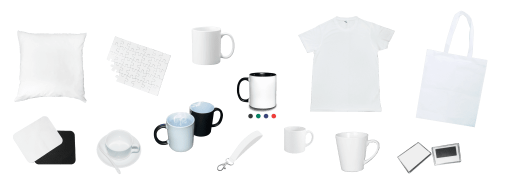 Baner z gadżetami reklamowymi