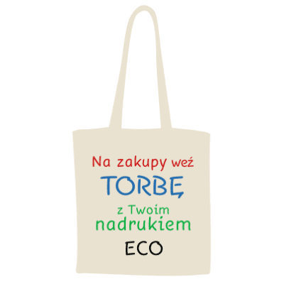 Bawełniana torba reklamowa eco ecru